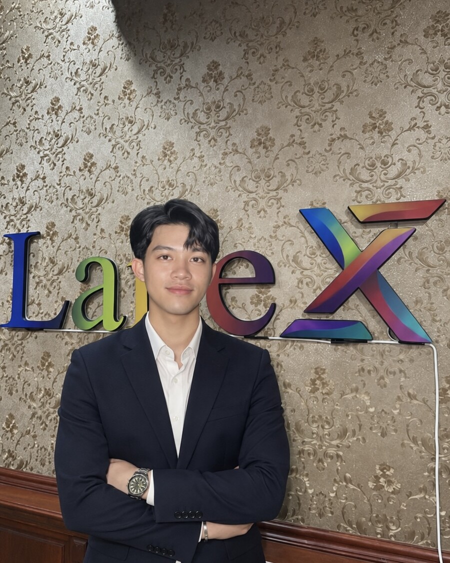 Thongsavat Siliphone, Founder and Chief Executive Officer of LaneX Jobs, at the company office